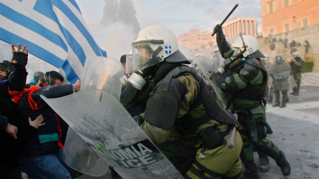 гърция протест