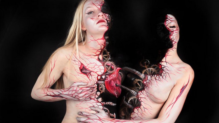Човешките тела служат като платна за четката на Гесин Марведел и за нейните невероятни идеи
