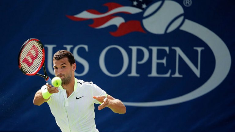 Григор Димитров започна с чиста победа участието си на тазгодишния US Open, надигравайки испанеца Иниго Сервантес с 6-2 6-4 7-6(7).
