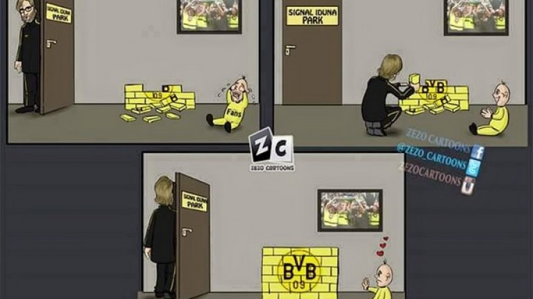 Клоп оправи къщичката на Дортмунд.