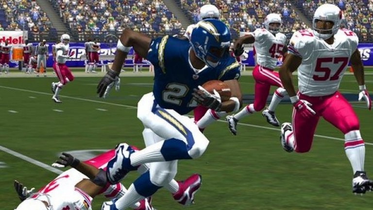 ESPN NFL 2k5

Десетилетие след излизането си това продължава да бъде най-обсъжданата игра, пресъздаваща американския футбол. За съжаление това беше и последната NFL игра на компанията 2K, тъй като EA (производителите на конкурентната поредица Madden NFL) подписаха ексклузивен договор с американската футболна лига и така изхвърлиха 2K от бизнеса.

NFL 2k5 обаче си остава любима на множество геймъри и една от най-хубавите спортни видеоигри въобще. А по времето на излизането си се продаваше на два пъти по-ниска цена от Madden NFL…
