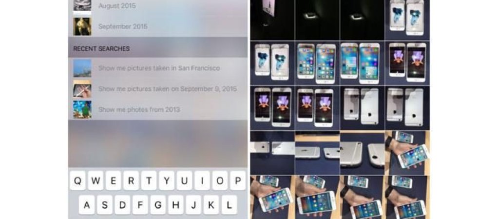 Има нещо, наречено Siri, което ни позволява да намираме лесно снимките, правени на определени места. Просто казваме Намери ми снимките от миналата седмица или Намери ми снимките от Мадрид и готово