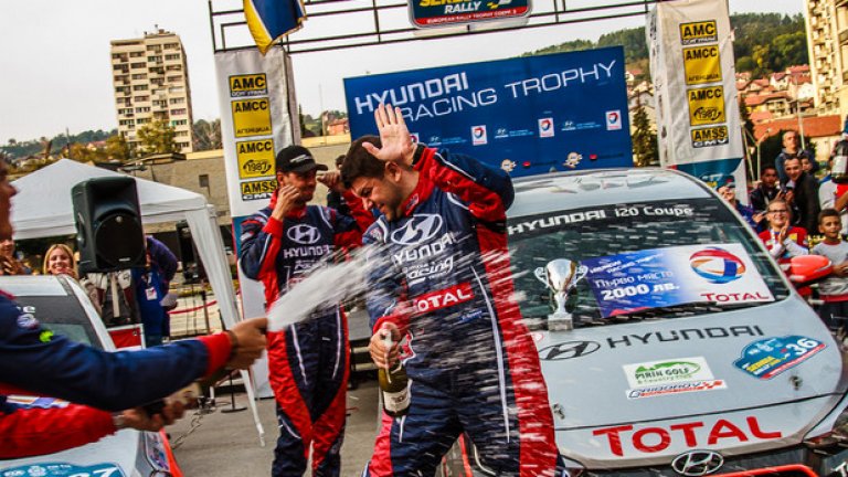 Григор Григоров/Даниел Миленков спечели пети кръг на едномарковия шампионат Hyundai Racing Trophy с общо време 01:54:40.4