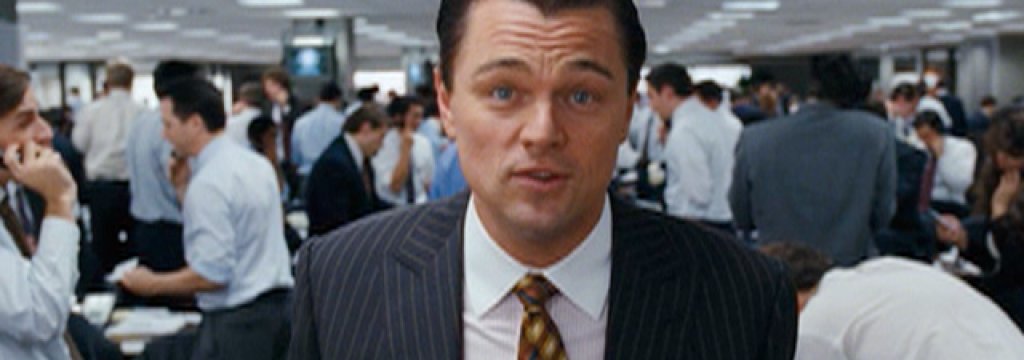 Leonardo Dicaprio in The Wolf Of Wall Street