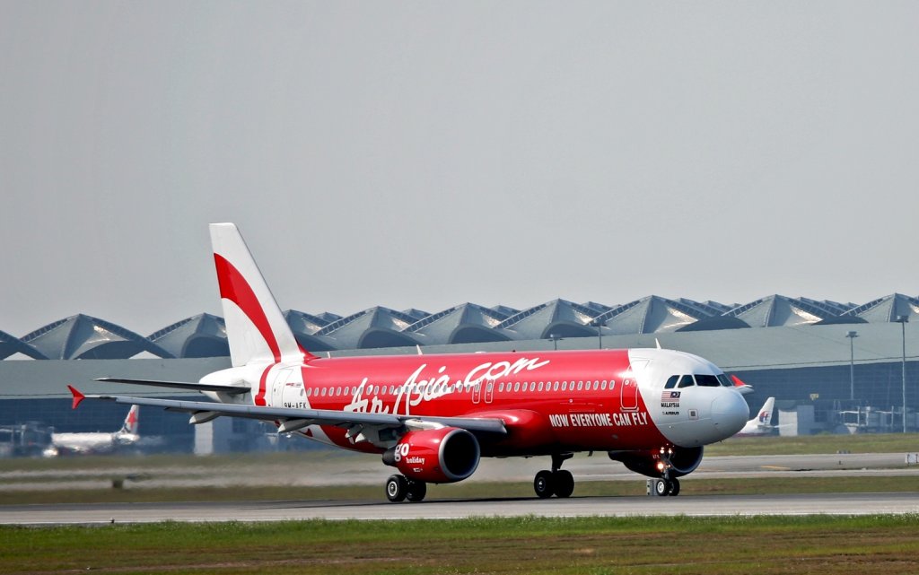 AirAsia Airbus A320 departing Kuala Lumpur