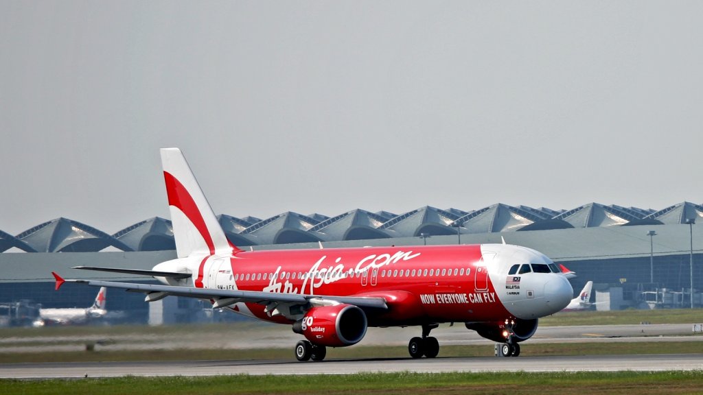 AirAsia Airbus A320 departing Kuala Lumpur