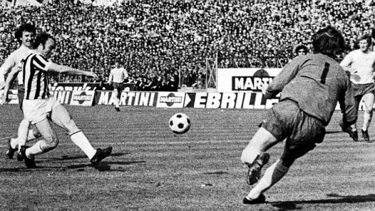 Първият полуфинал за КЕШ между Ювентус и Дарби Каунти през 1973, завършил 3:1, бе най-красивият клубен сблъсък между Италия и Англия