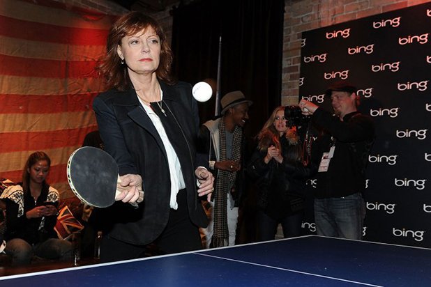 Сюзан Сарандън е съсобственик на клуб за тенис на маса.