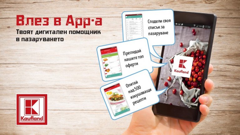 Мобилното приложение улеснява пазаруването