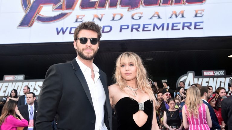 Лиъм Хемсуърт и Майли Сайръс също се появиха на премиерата заради участието на брата на актьора.