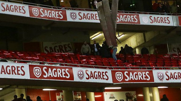 Лисабонското дерби на косъм от трагедия