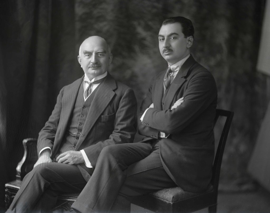 Calouste Gulbenkian and his son.