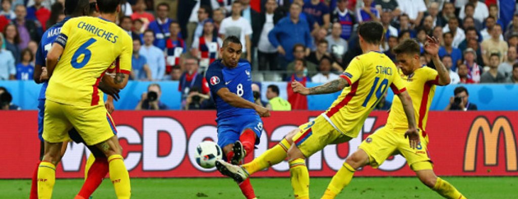 89. Димитри Пайе за Франция при 2:1 над Румъния. 