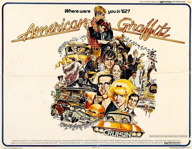 Американски графити

Носталгичното бижу на Джордж Лукас „Американски графити“ го показва като класен разказвач на кино истории, още преди да засели въображението си в онази „далечна, далечна галактика“ от „Междузвездни войни“. 

„Американски графити“ капсулира духа на 60-те години и романтизира младежката екзалтация на прага на срещата с истинския свят. Рехавият сюжет описва емоционалната лятна нощ на няколко калифорнийски младежи, които обикалят малкия си град след завършване на гимназията и преди да се пръснат из щатските колежи. Филмът върви великолепно с леки, светли бири. 
