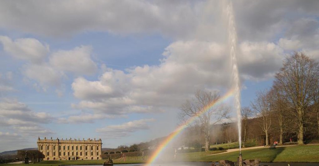 Chatsworth House Emperors Fountain, Дарбишър