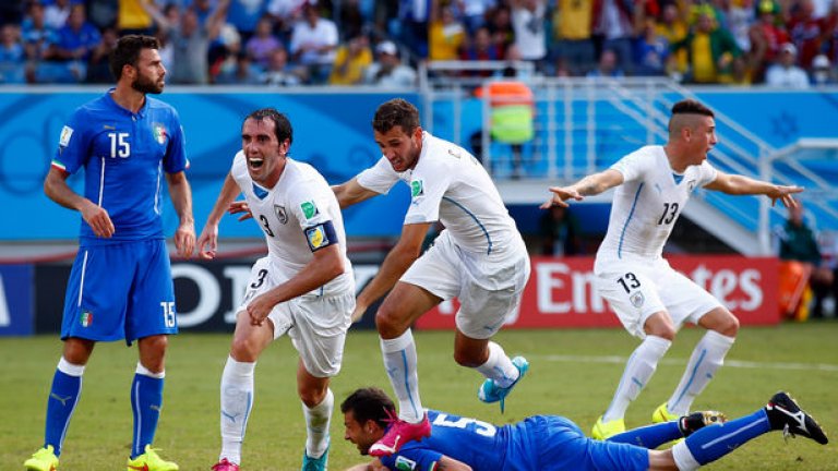 Миналото лято Уругвай изхвърли "скуадра адзура" още в групата на световното, като преди това и Коста Рика би италианците.