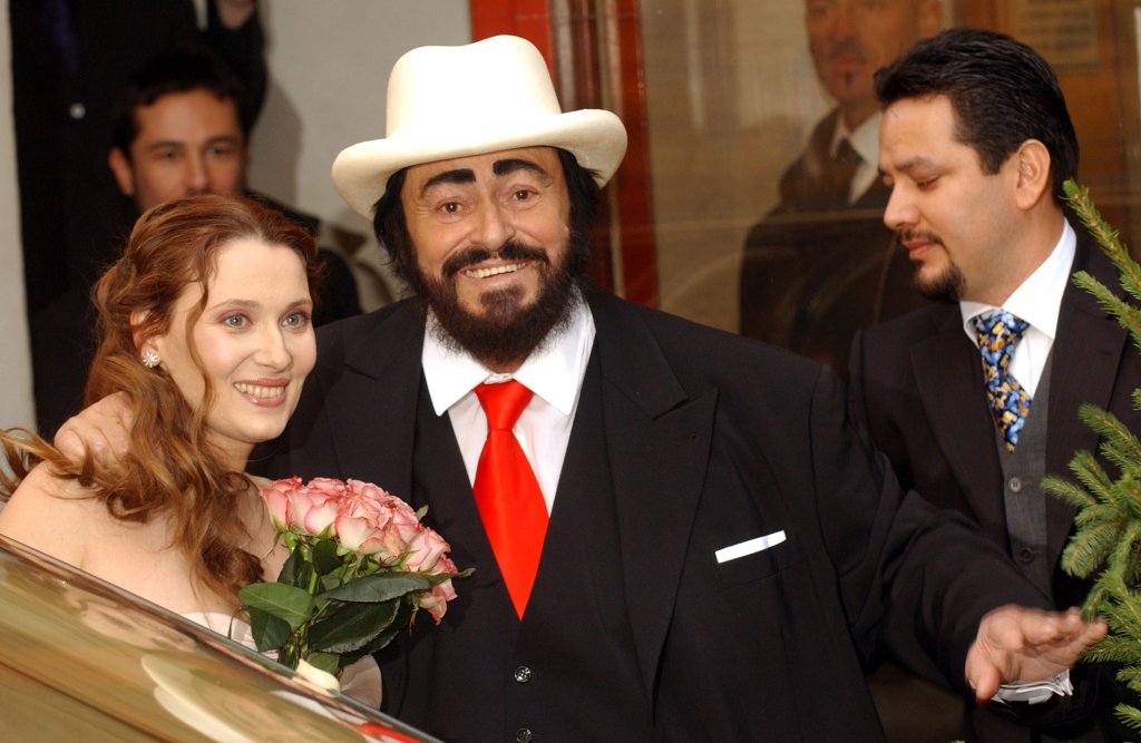 Luciano Pavarotti And Nicoletta Mantovani Wedding