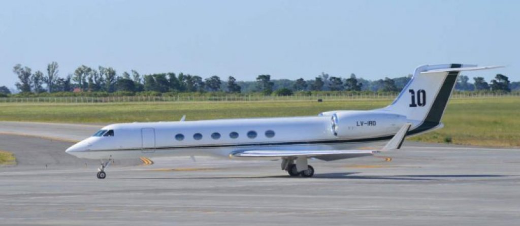 В самолета на Меси: Снимки отвътре на суперлуксозния Gulfstream V