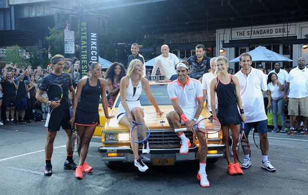 "NYC Street Tennis" събра настоящи и бивши звезди на тениса.