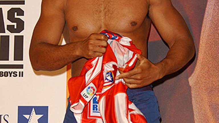 Когато Скалата, Уил Смит и Спайдърмен "играха" за Атлетико Мадрид