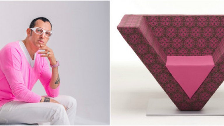 Карим Рашид
Египтянин и англичанин едновременно. Продуктов, моден, мебелен и интериорен дизайнер от световна величина. Незабравимата му личност вече присъства с продукти в редица музеи за дизайн и съвременно изкуство зад океана и в Европа - защото роденият през 60-та година Рашид е работил за Sony, Citibank, Issey Miyake, Prada - но и за себе си, разбира се. Смятан е за една от съвременните "суперзвезди" на продуктовия дизайн. Ние бихме казали, че той е просто скромен последовател на подвизите на големите. Но пък много колоритен.
На снимката: Столтът на Карим oт 2009-та Pyramid, произведен за компанията Nienkаmper