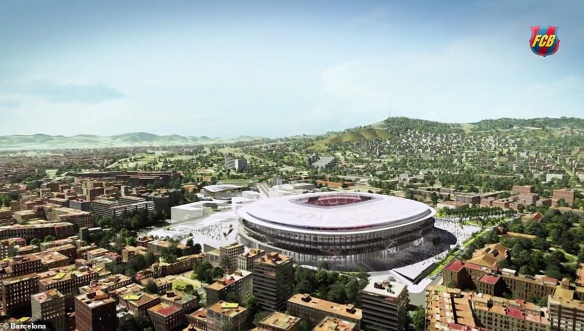 Реконструкцията на "Камп Ноу", Барселона
До 2021-ва трябва да е завършила цялостната реконструкция на стадиона на "блаугранас". Капацитетът му ще бъде увеличен на 105 хиляди места.