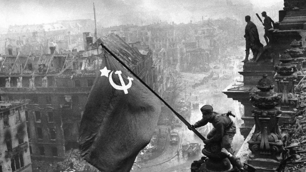 The Soviet flag over the Reichstag, 1945 (1)