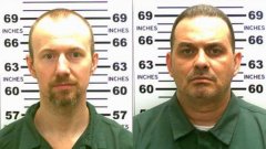 Ричард Мат (вдясно) беше убит 20 дни след като избяга от затвора Клинтън заедно със съучастника си Дейвид Сует