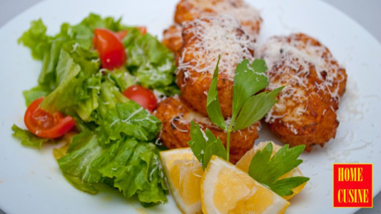 Оризови кюфтенца с пъстърва на скара