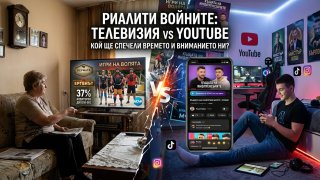 Риалити до припадък: Кой ще спечели войната за зрителите - телевизиите или YouTube?