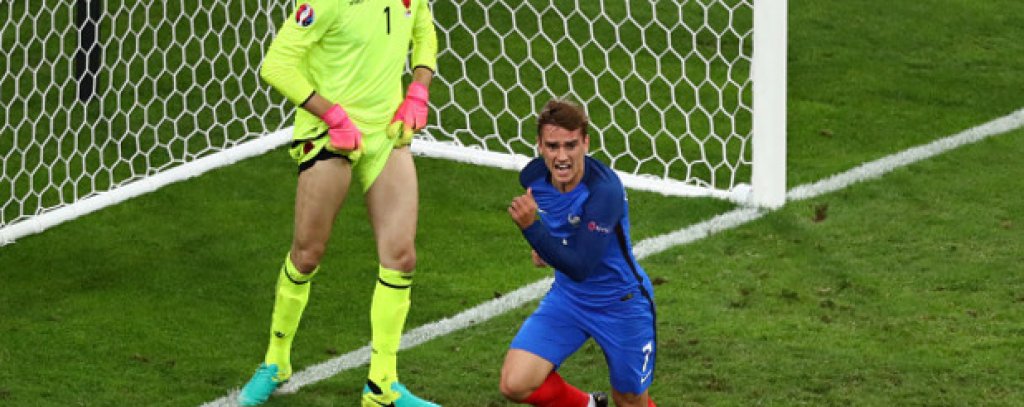 90. Антоан Гризман за Франция при 2:0 над Албания. 
