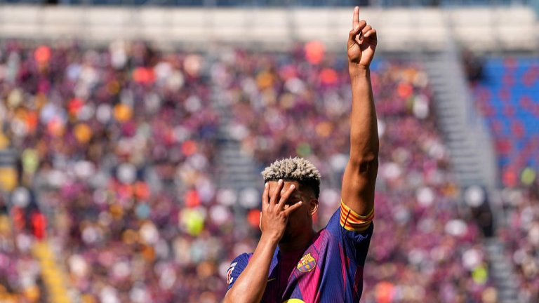 Барселона потрепери срещу слабак, но спечели важни три точки