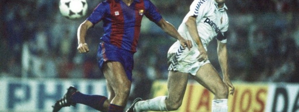 31 януари 1987 г., Барселона - Реал 3:2Гари Линекер вкарва хеттрик за Барса, а доминанта в лигата Реал е сломен. Хорхе Валдано, един от лидерите на Мадрид, признава след мача: "Англичанинът е смъртоносен, би избил всички в Дивия Запад с бързата си стрелба".