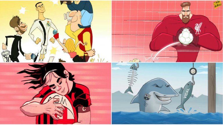 Големите трансфери това лято в карикатури и мемета...