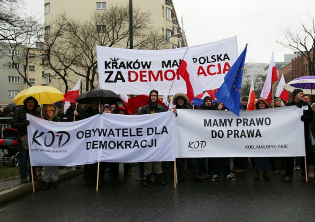 полша протест за демокрация
