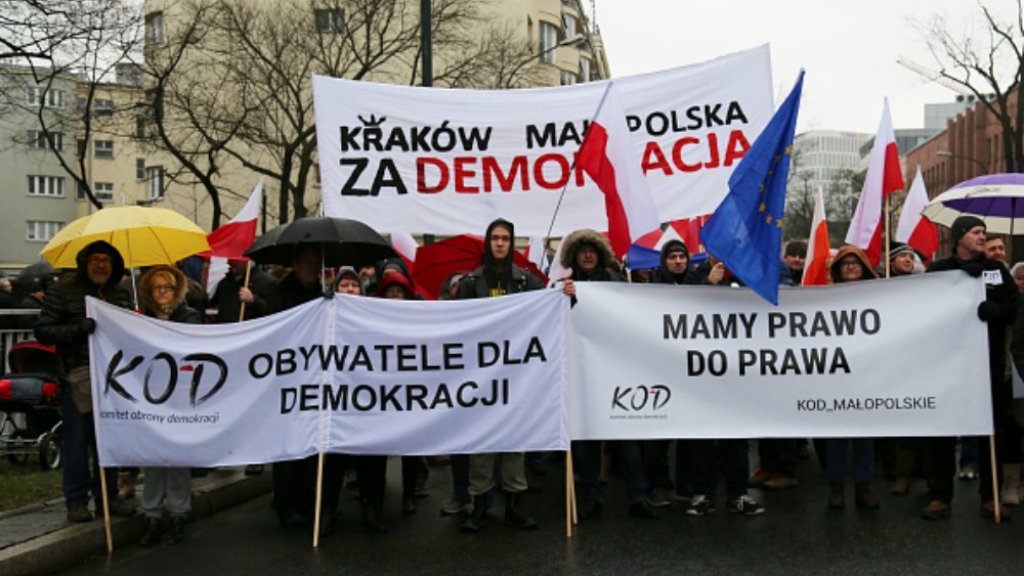 полша протест за демокрация