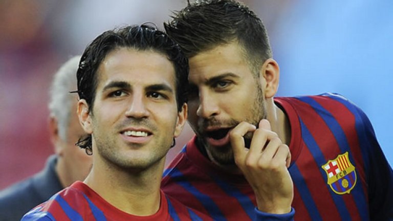 Сеск Фабрегас и Жерар Пике