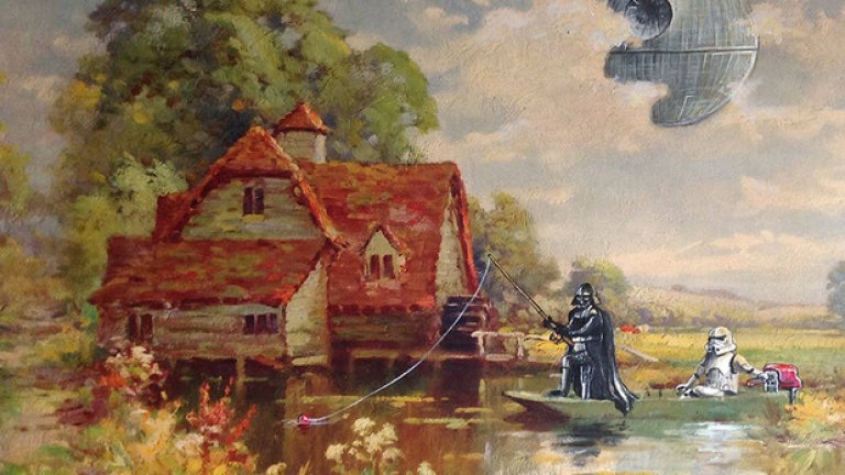 Спайдърмен нахлува в класически картини