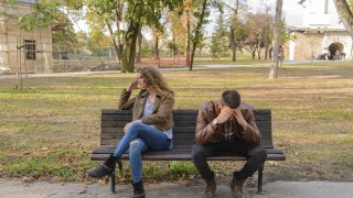sad couple