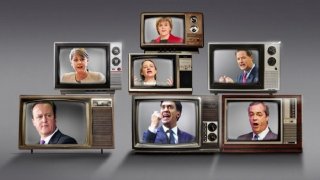 UK political parties, David Cameron, Ed Miliband, Nick Clegg, Nigel Farage, Natalie Bennett, Leanne Wood and Nicola Sturgeon
