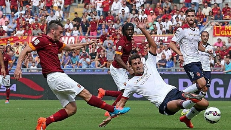 След гола на терена срещу Каляри, осигурил нова победа на Рома.