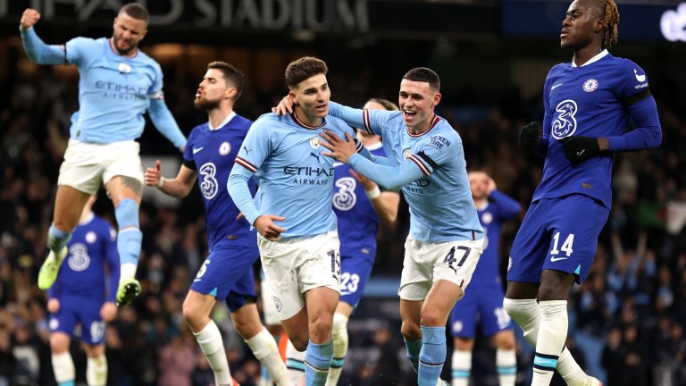 Сити продължи терора над Челси и за Купата на Англия