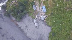 Разрушения в планински район в централната част на страната
