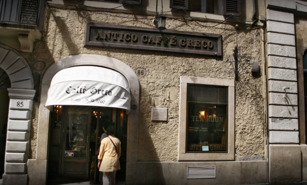 Кафе ГрекоТова е историческо кафене за Рим, работи от 1760 година и се намира на търговската виа Кондоти, която тръгва от Испанските стълби. Името му, което означава Гръцко кафене, идва от първия му съдържател, който бил грък. Освен кафене, посещавано през годините от известни интелектуалци, мястото е и най-известната частна галерия в града. В залите са изложени над 300 картини.