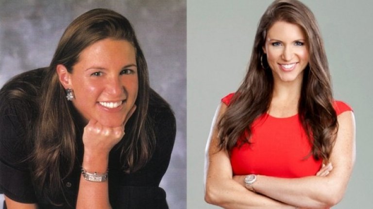 Стефани Макмеън
При дебюта си в кеча през 1999 Стефани изглеждаше като обикновено момиче, след това се превърна в принцесата на ринга. През 2001 тя си уголеми гърдите, после се отказа от тях. Отличната й форма беше възнаградена с корица на списанието Muscle & Fitness през 2015.