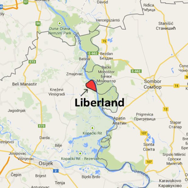 Либерландия има своите 7 кв. км на картата на света