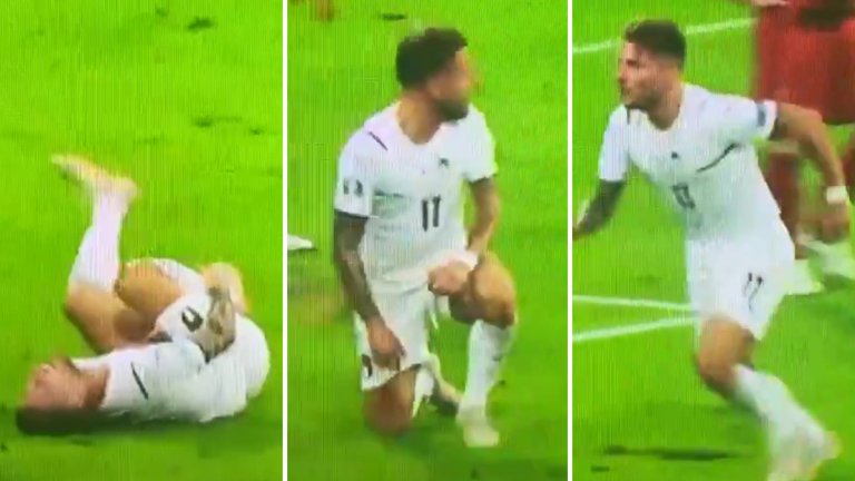 Подиграват Имобиле за чудотворното му възстановяване при първия гол на Италия (видео)