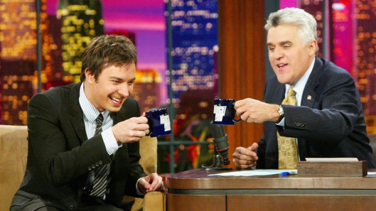 През 2004 г. Фалън гостува в шоуто на Джей Лено, а 10 години по-късно замени телевизионната легенда като водещ на предаването