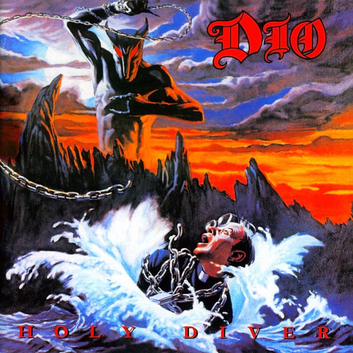 Dio - Holy Diver
Една от най-емблематичните песни, не само за соловата банда на Рони Джеймс Дио, но и за целия хард рок, Holy Diver притежава запомнящ се и надъхващ китарен риф, който те кара да клатиш глава в такт. 
