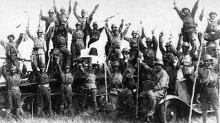 Battle_of_Khalkhin_Gol-Japanese_soldiers_and_captured_Soviet_AFVs